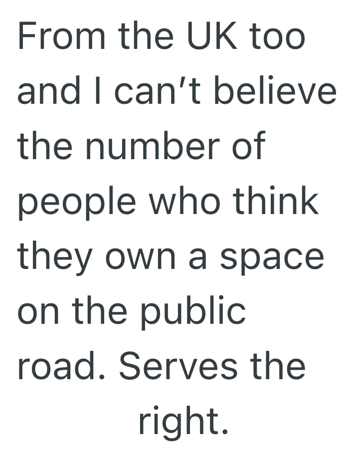 Screenshot 2025 03 07 at 11.35.51 AM Rude Homeowner’s Parking Tantrum Went Too Far, But He Wasnt Expecting One Parker To Turn His Curb Into A Permanent Scrap Heap
